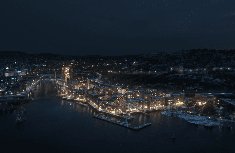 Hav Eiendom har signert intensjonsavtale med FutureBuilt og Grønn Byggallianse, og Enova vil støtte arbeidet. Ill.: Rodeo arkitekter Hav Eiendom har signert intensjonsavtale med FutureBuilt og Grønn Byggallianse, og Enova vil støtte arbeidet. Ill.: Rodeo arkitekter